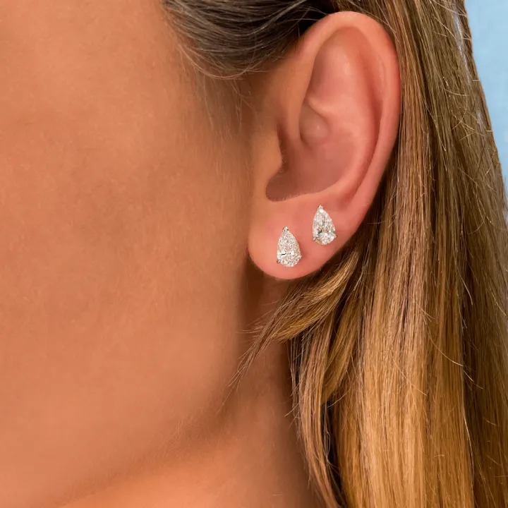 Pear Diamond Studs