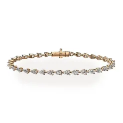 Pear Diamond Tennis Bracelet