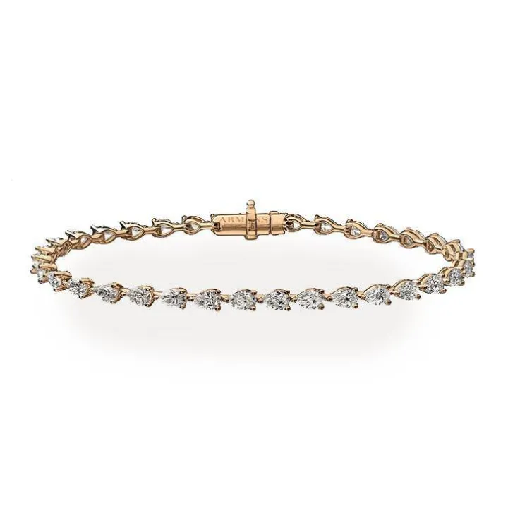 Pear Diamond Tennis Bracelet