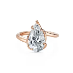 Pear Diamond Twist Engagement Ring