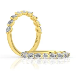 Pear Lab Grown Diamond Wedding Band