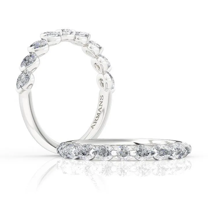 Pear Lab Grown Diamond Wedding Band