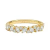 Pear to Round Lab Grown Diamond Symphony Ring