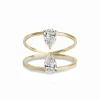 Pearfect Duo Diamond Ring