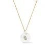 Pearl Bezel Set Pear Oasis Necklace