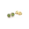 Peridot Diamond Studs
