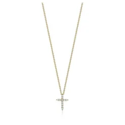 Petite Diamond Cross Necklace