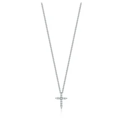 Petite Diamond Cross Necklace