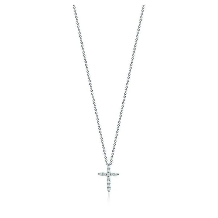 Petite Diamond Cross Necklace