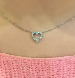 Petite Diamond Heart Pendant