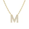 Petite Diamond Initial Letter Pendant