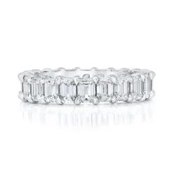 Petite Emerald Lab Grown Diamond Wedding Band