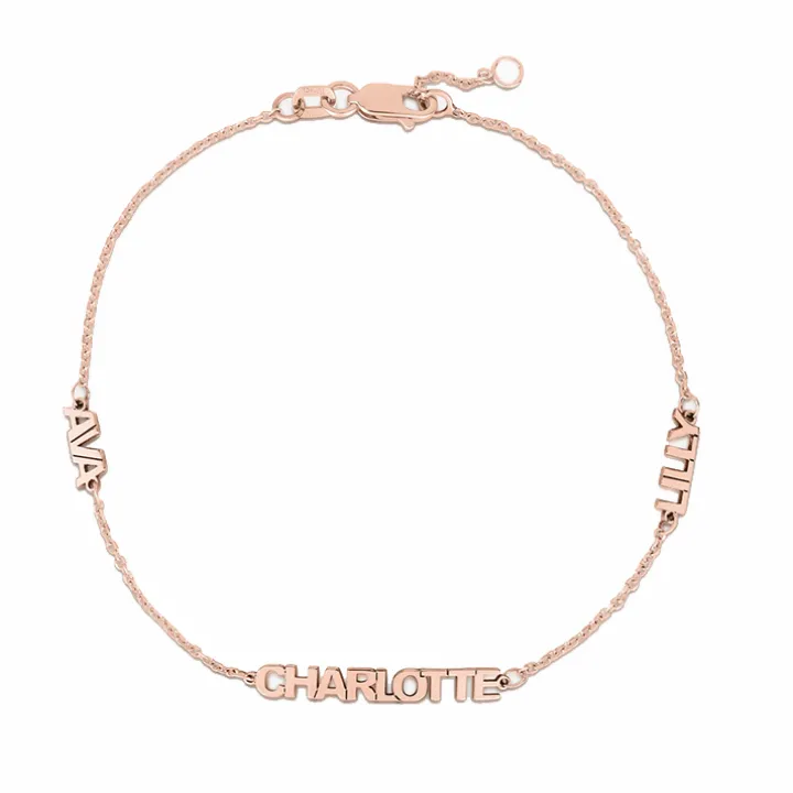 Petite Multi Name Bracelet