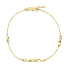 Petite Multi Name Bracelet