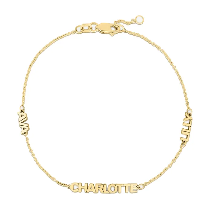 Petite Multi Name Bracelet