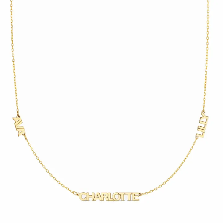 Petite Multi Name Necklace