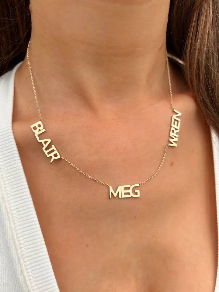 Petite Multi Name Necklace