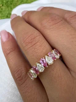 Petite Pear Gender Reveal Ring