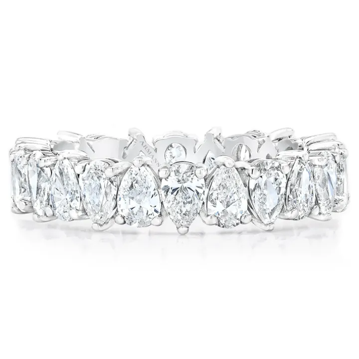 Petite Pear Wedding Band