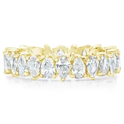 Petite Pear Wedding Band