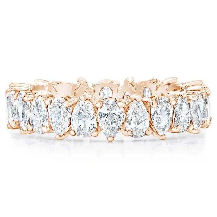 Petite Pear Wedding Band