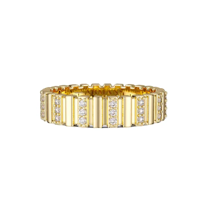 Phoebe Fluted Diamond Eternity Band