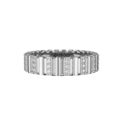 Phoebe Fluted Diamond Eternity Band
