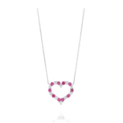 Pink Heart Sapphire Pendant