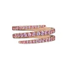 Pink Sapphire Spiral Ring