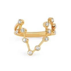 Pisces Diamond Constellation Ring