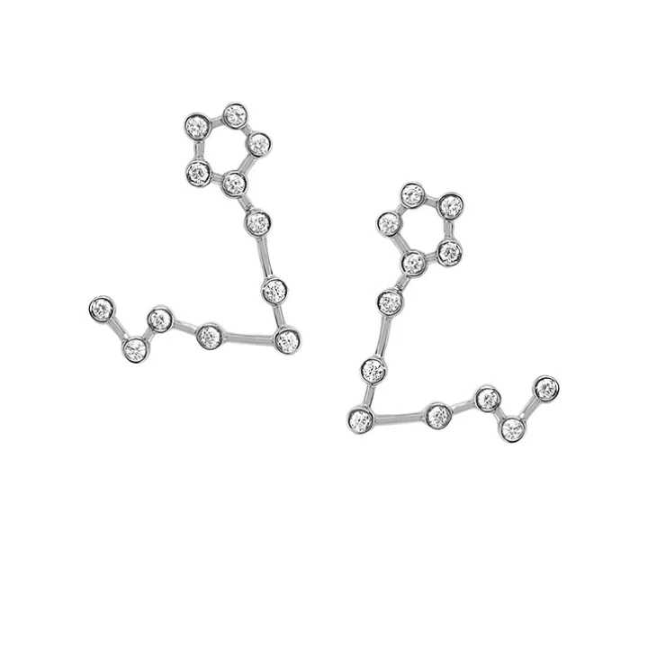 Pisces Diamond Constellation Studs