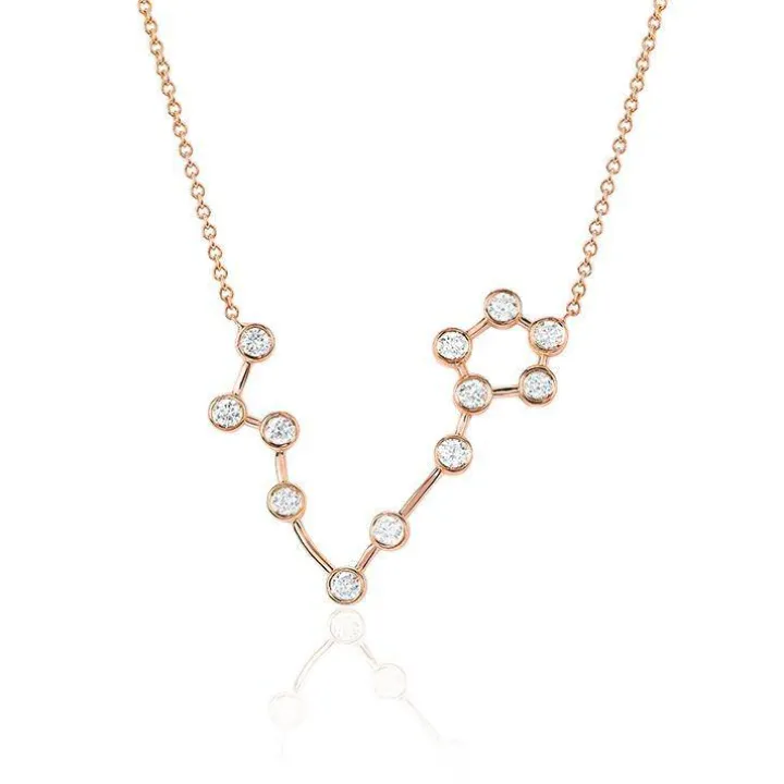 Pisces Diamond Constellation Necklace
