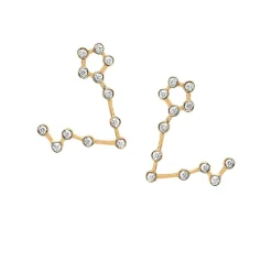 Pisces Diamond Constellation Studs