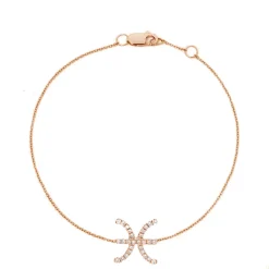 Pisces Diamond Zodiac Bracelet