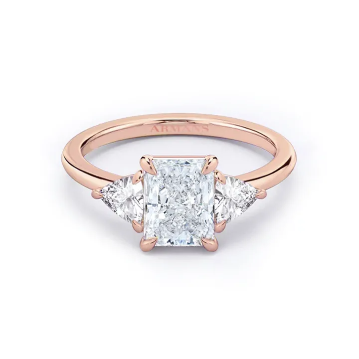 Radiance Trilogy Lab Grown Engagement Ring