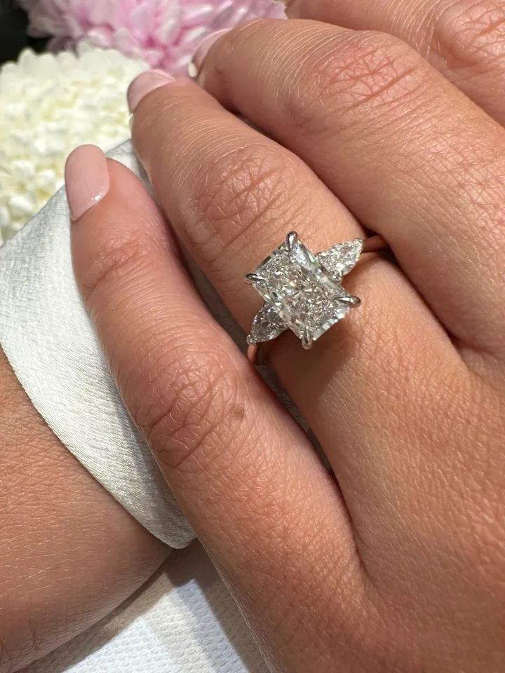 Radiance Trilogy Lab Grown Engagement Ring