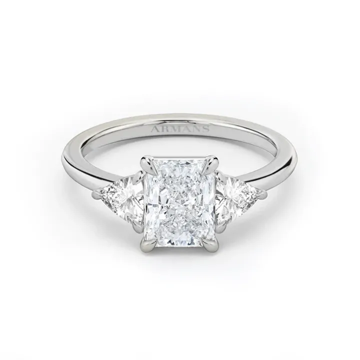 Radiance Trilogy Lab Grown Engagement Ring