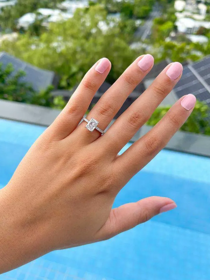 Radiant Allegra Lab Grown Engagement Ring