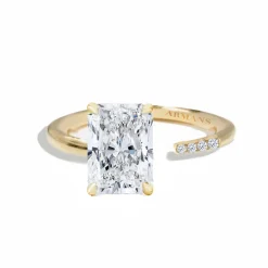 Radiant Diamond Split Engagement Ring