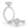 Rain Drop Engagement Ring