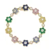 Rainbow Bloom Sapphire Bracelet