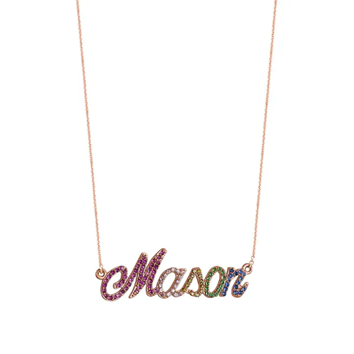 Rainbow Name Necklace