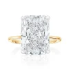 Ravishing Radiant Lab Grown Engagement Ring