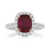 Red Ruby Engagement Ring