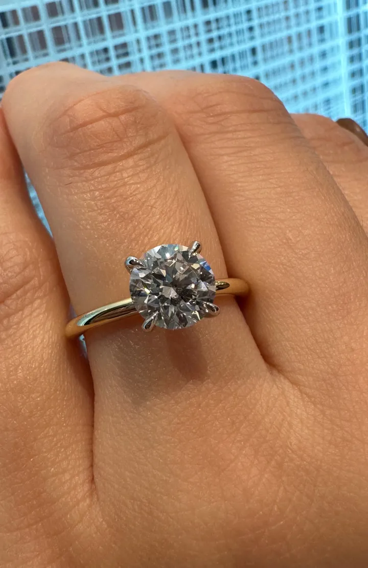 Reha Round Engagement Ring