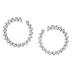 Roma Diamond Hoops