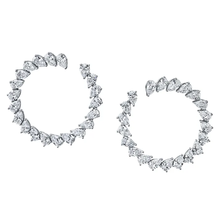 Roma Diamond Hoops
