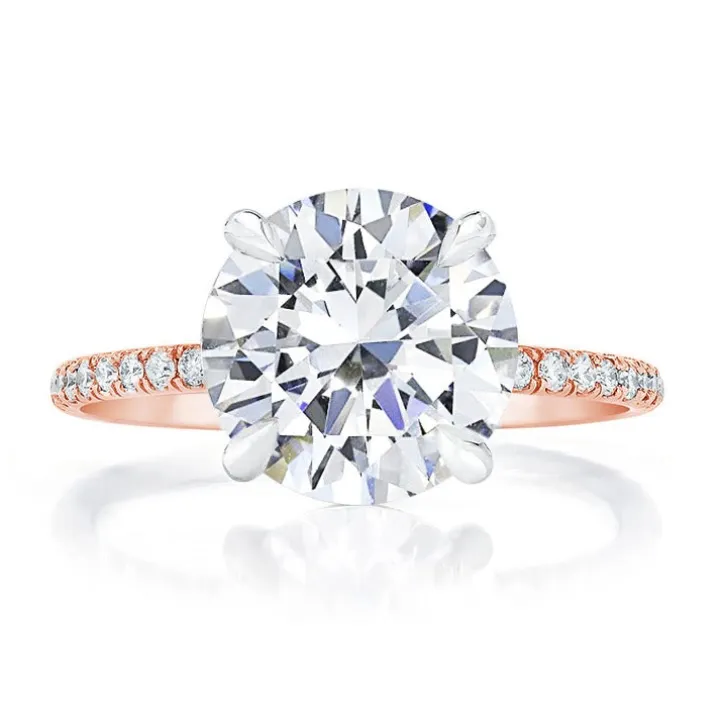 Round Allegra Engagement Ring with 4 Claws
