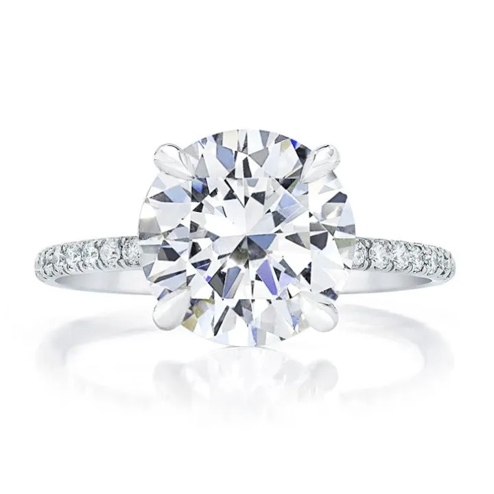 Round Allegra Engagement Ring with 4 Claws