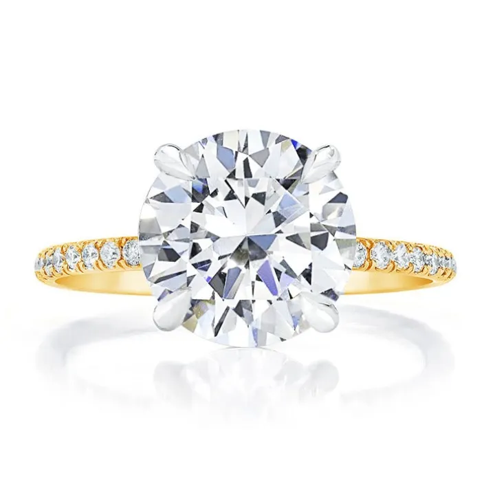 Round Allegra Engagement Ring with 4 Claws